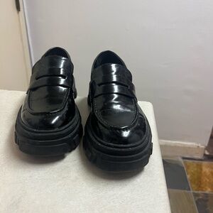 Black Patent Leather Loafers